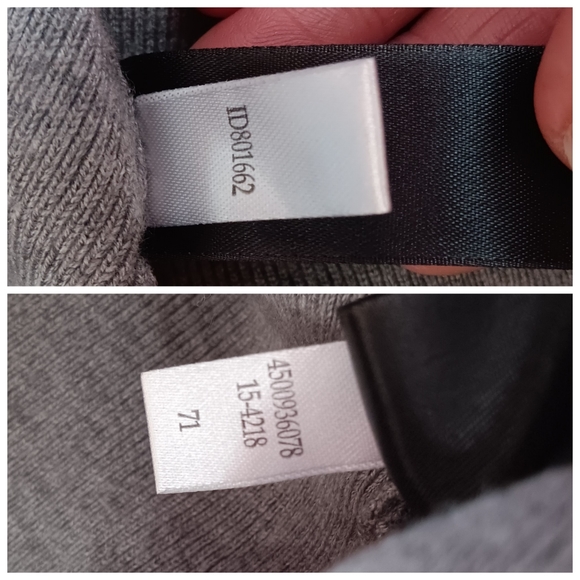 Gray Ribbed V-neck Sweater - Picture 6 of 6